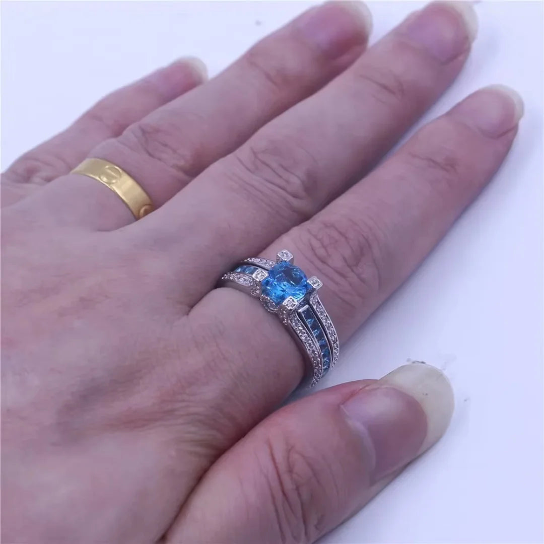 December Zircon Birthstone Ring