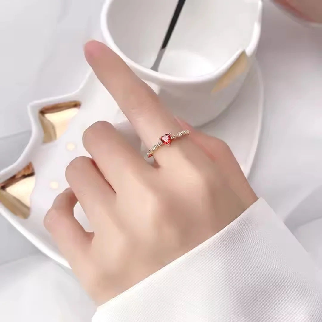 January Garnet Alluring Birthstone Ring