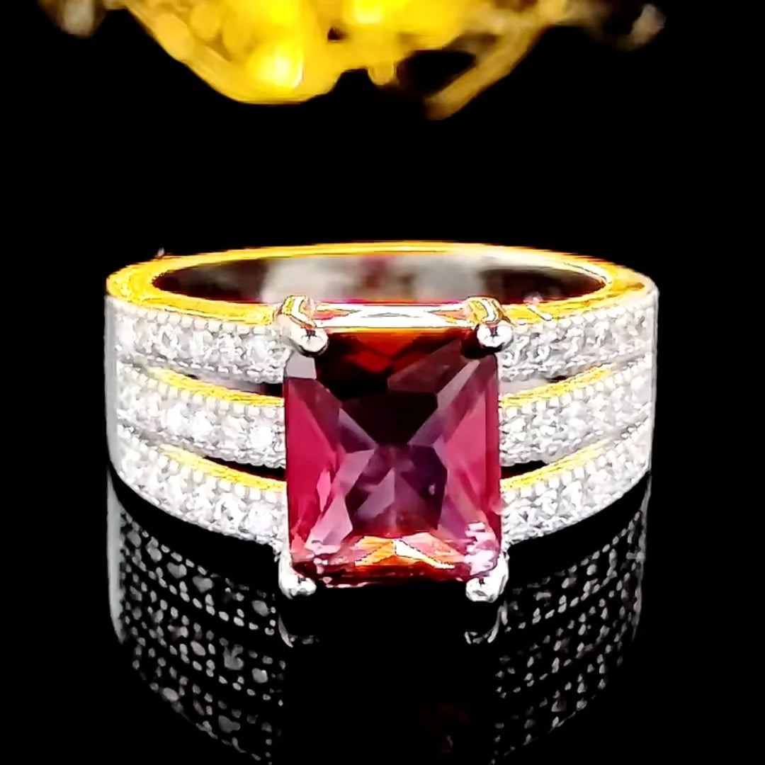 January Garnet Birthstone Ring