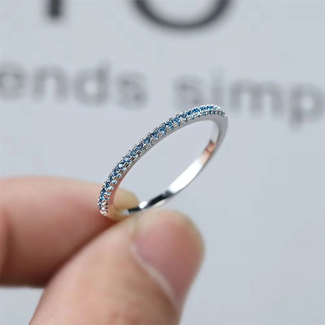 March Aquamarine Birthstone Ring