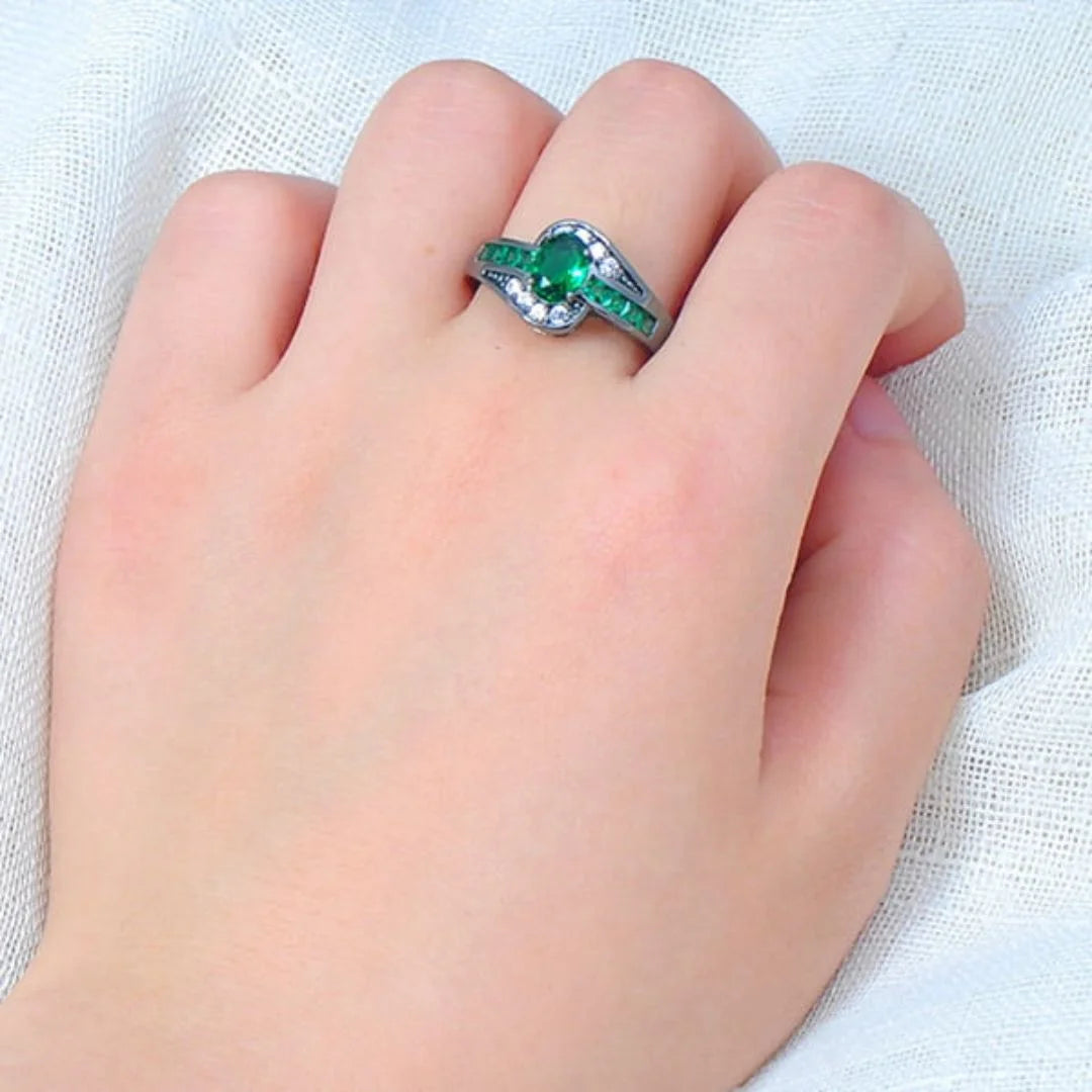 May Emerald Birthstone Ring
