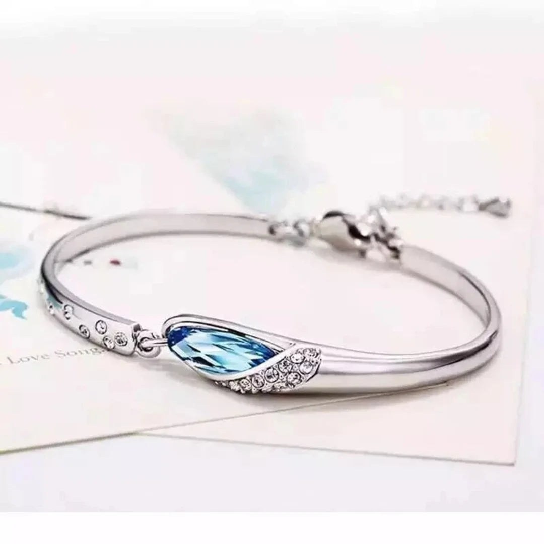 March Aquamarine Birthstone Bracelet