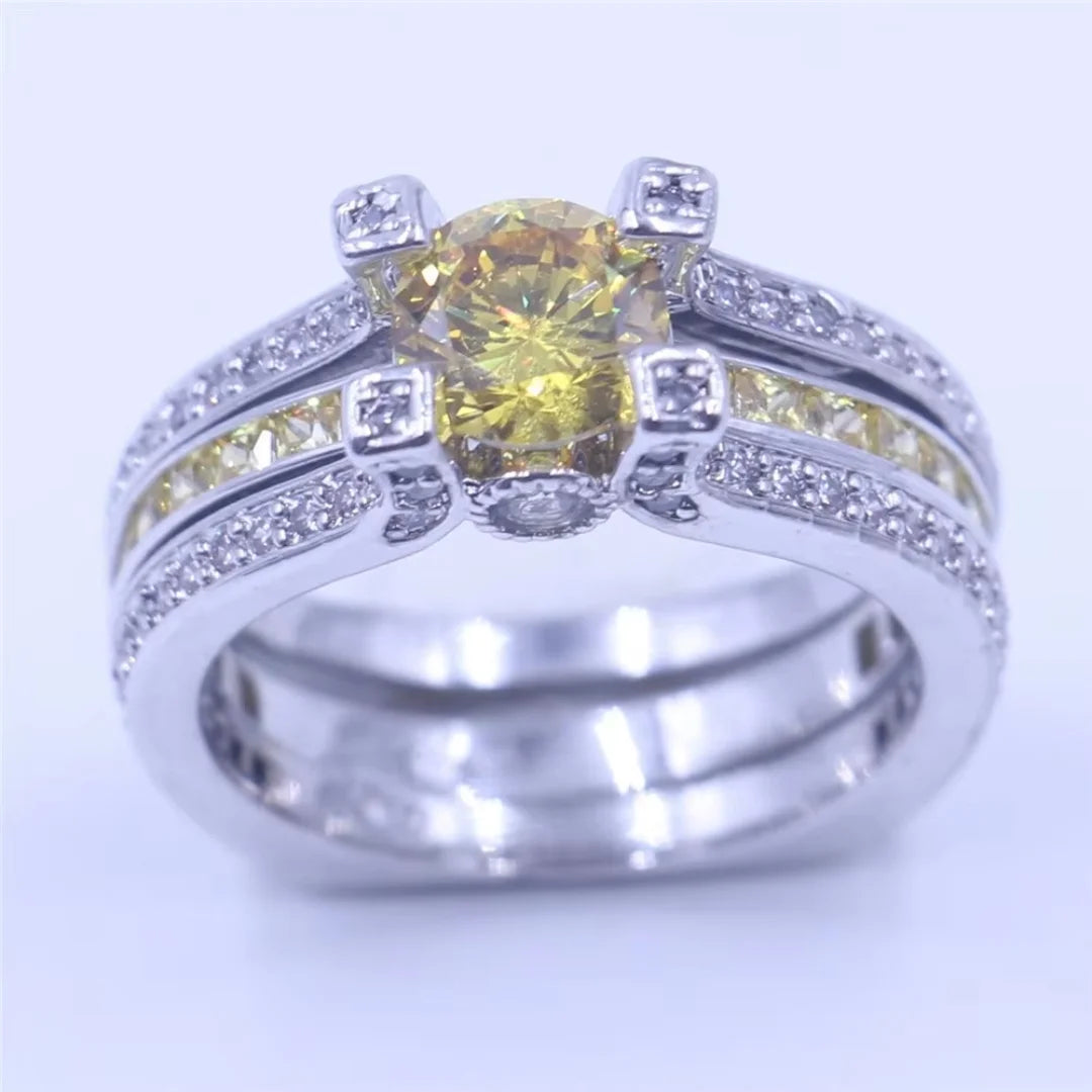 November Citrine Birthstone Ring