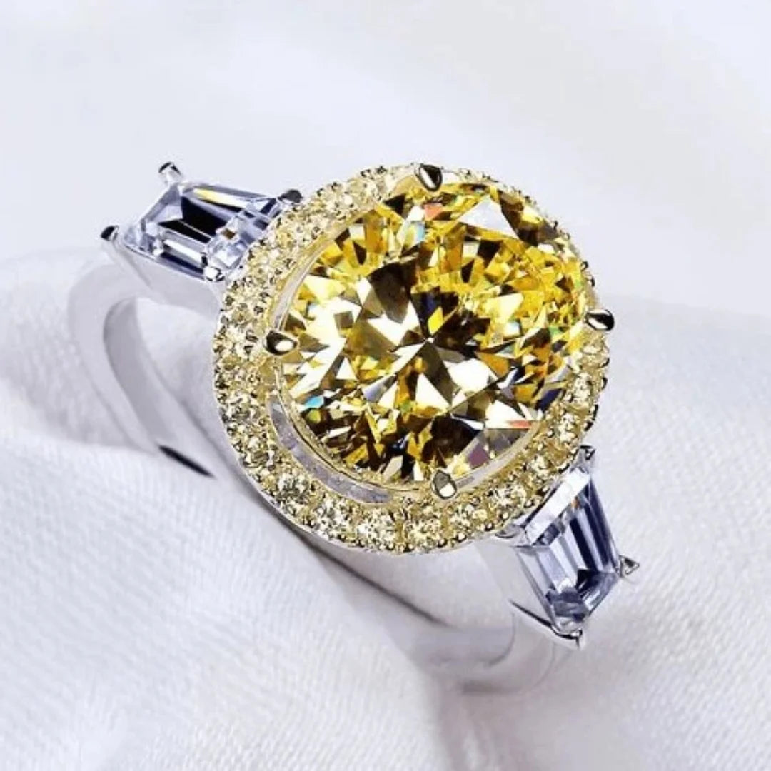 November Citrine Birthstone Ring