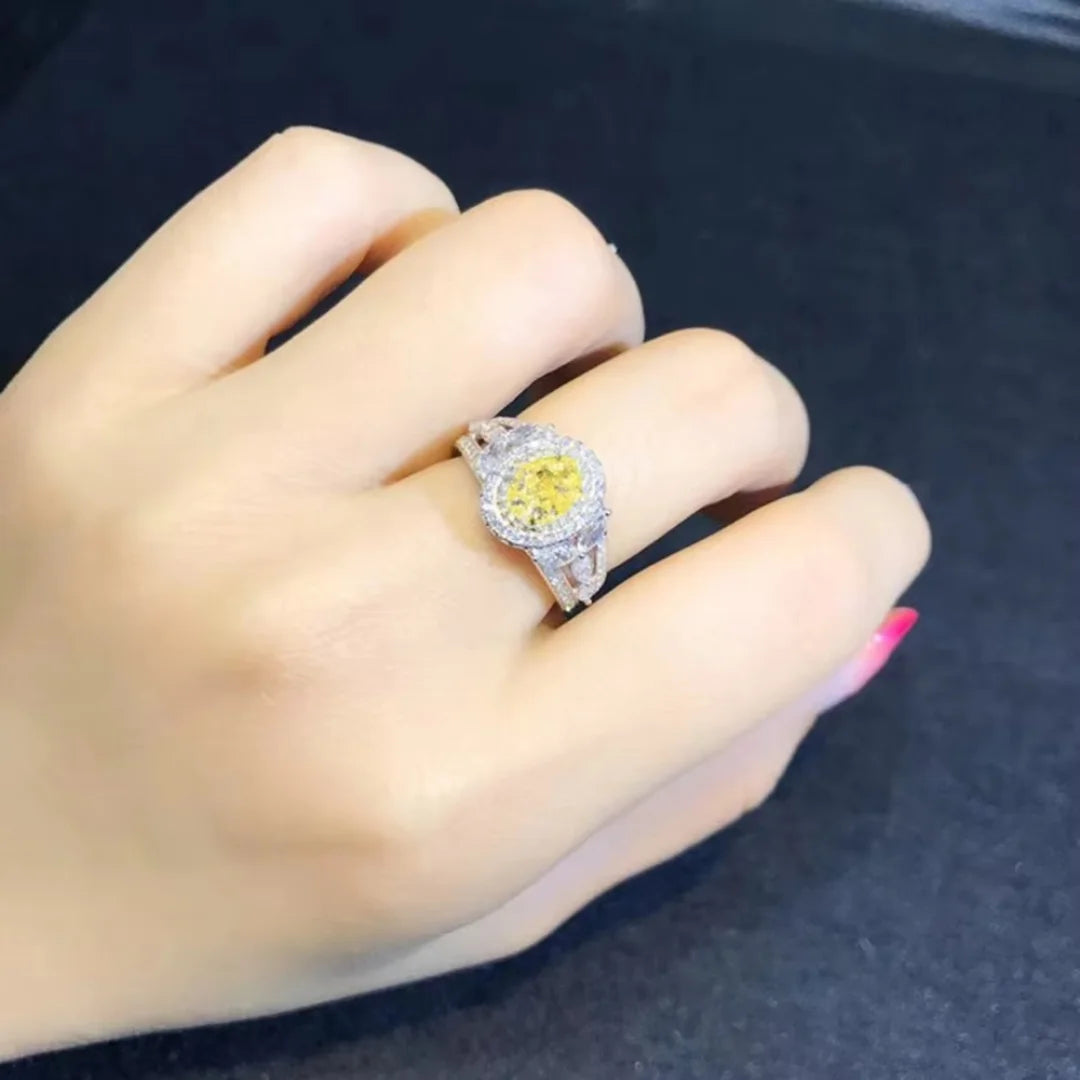 November Citrine Birthstone Ring