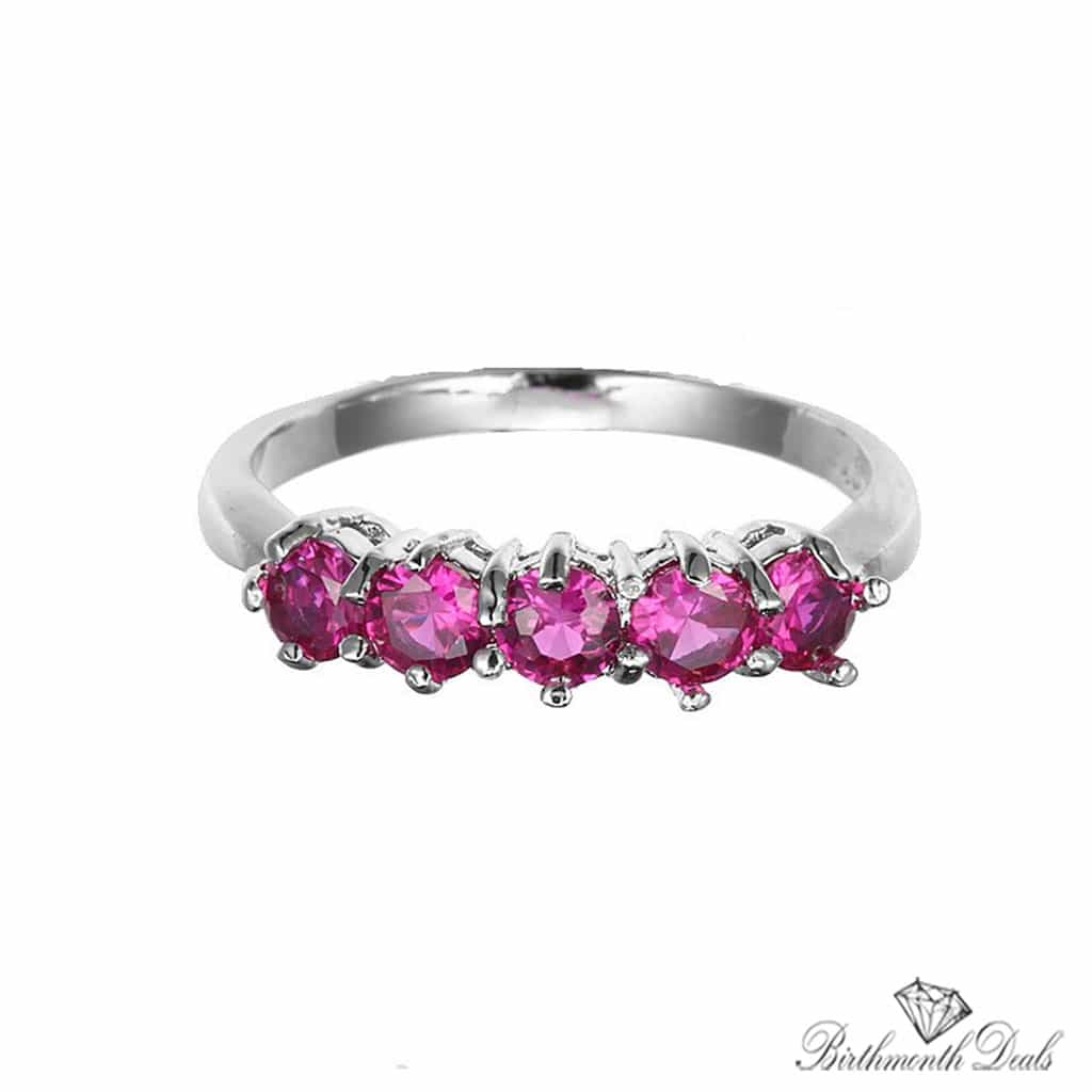 July Ruby Birthstone Ring - Birthmonth Deals