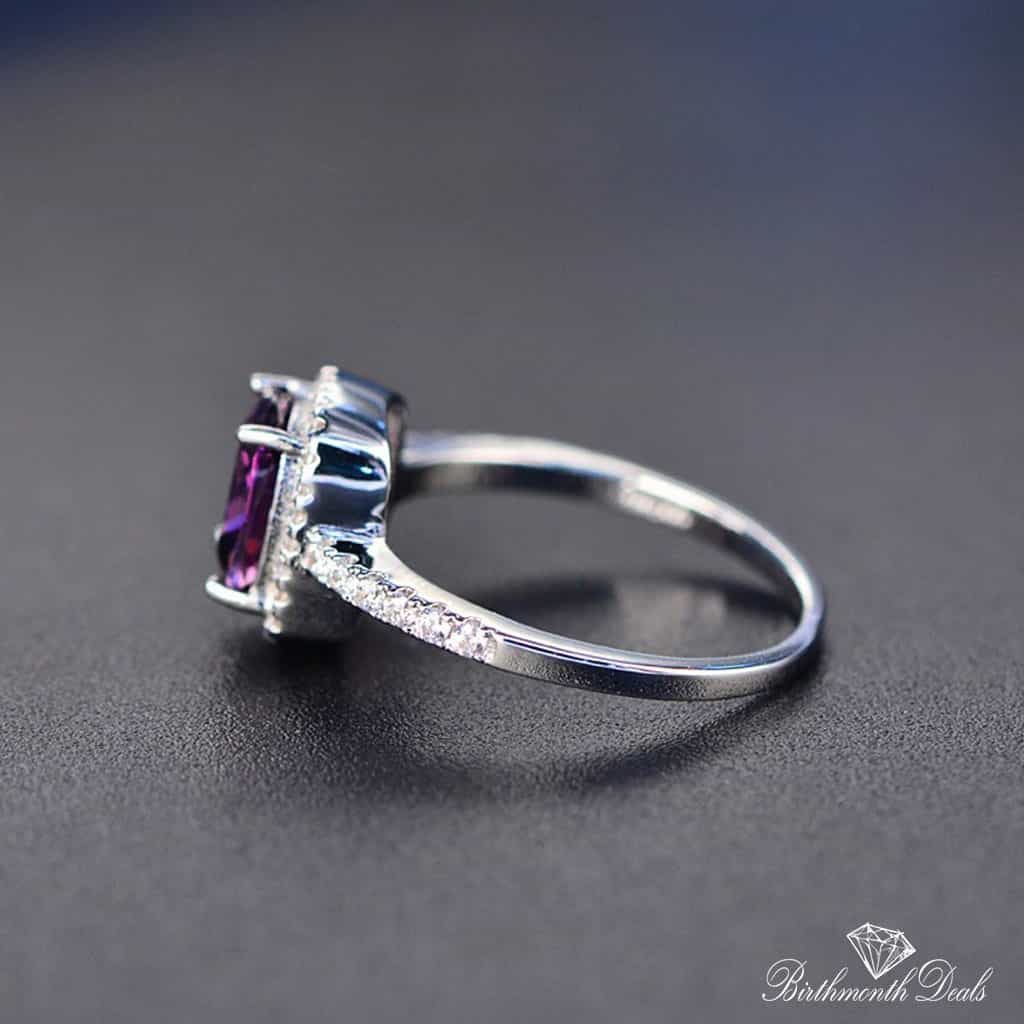 February Amethyst Birthstone Ring - Birthmonth Deals