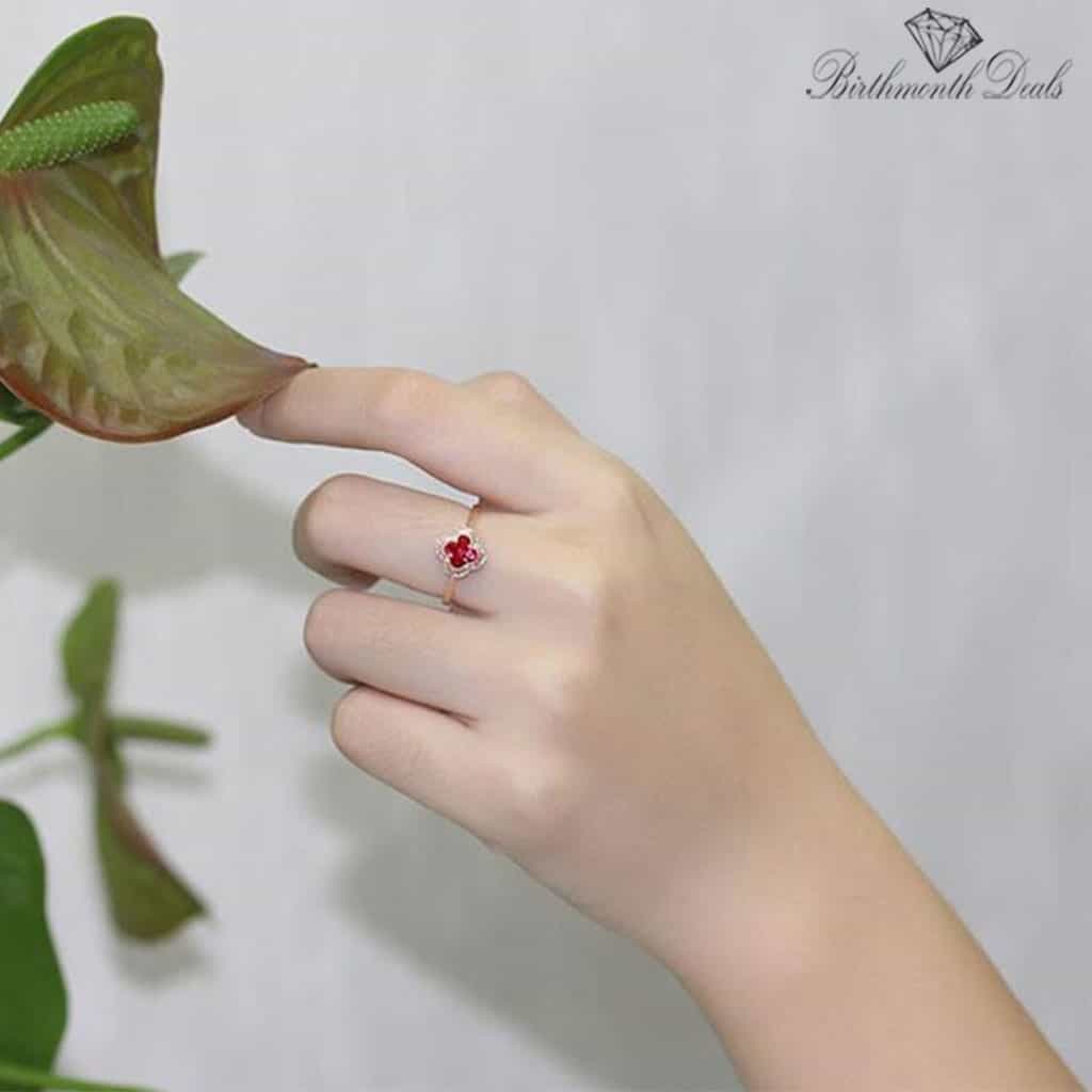 July Ruby Birthstone Ring - Birthmonth Deals