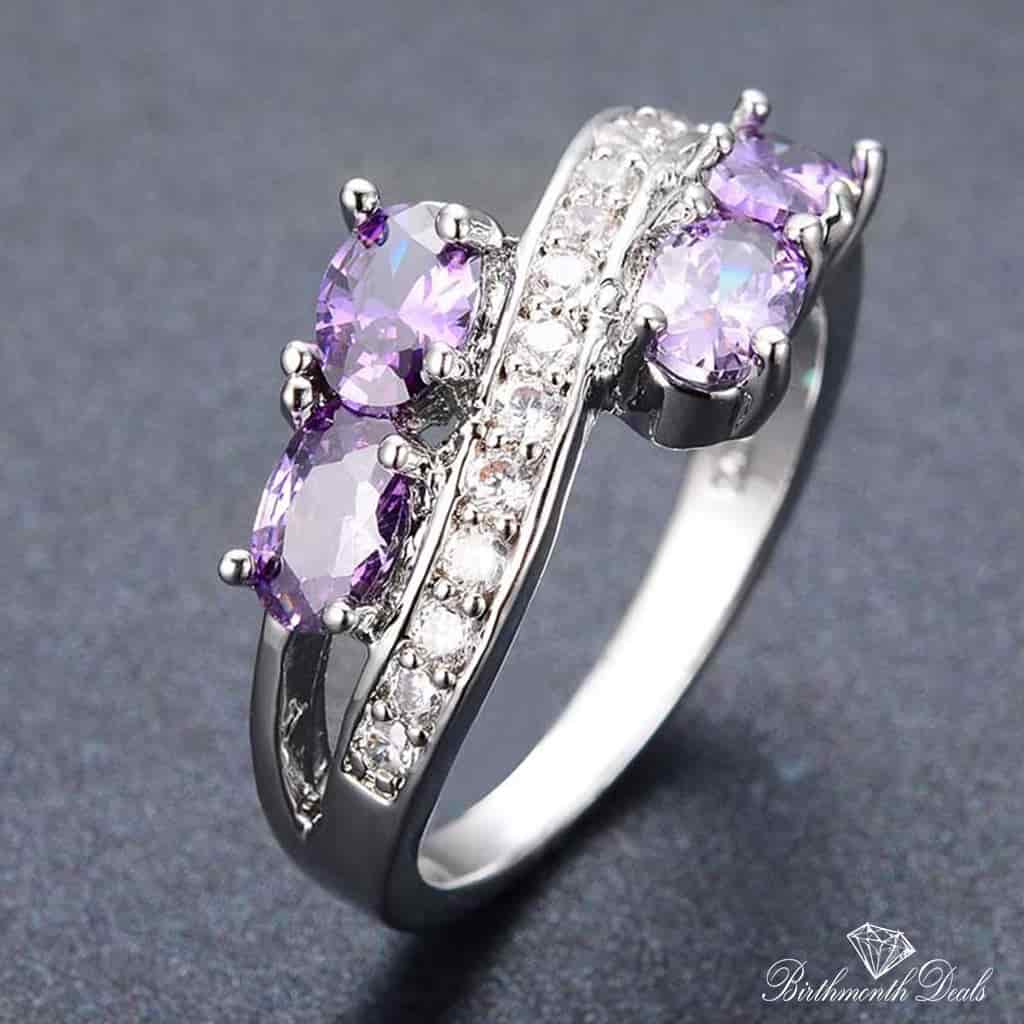 June Alexandrite Birthstone Ring - Birthmonth Deals