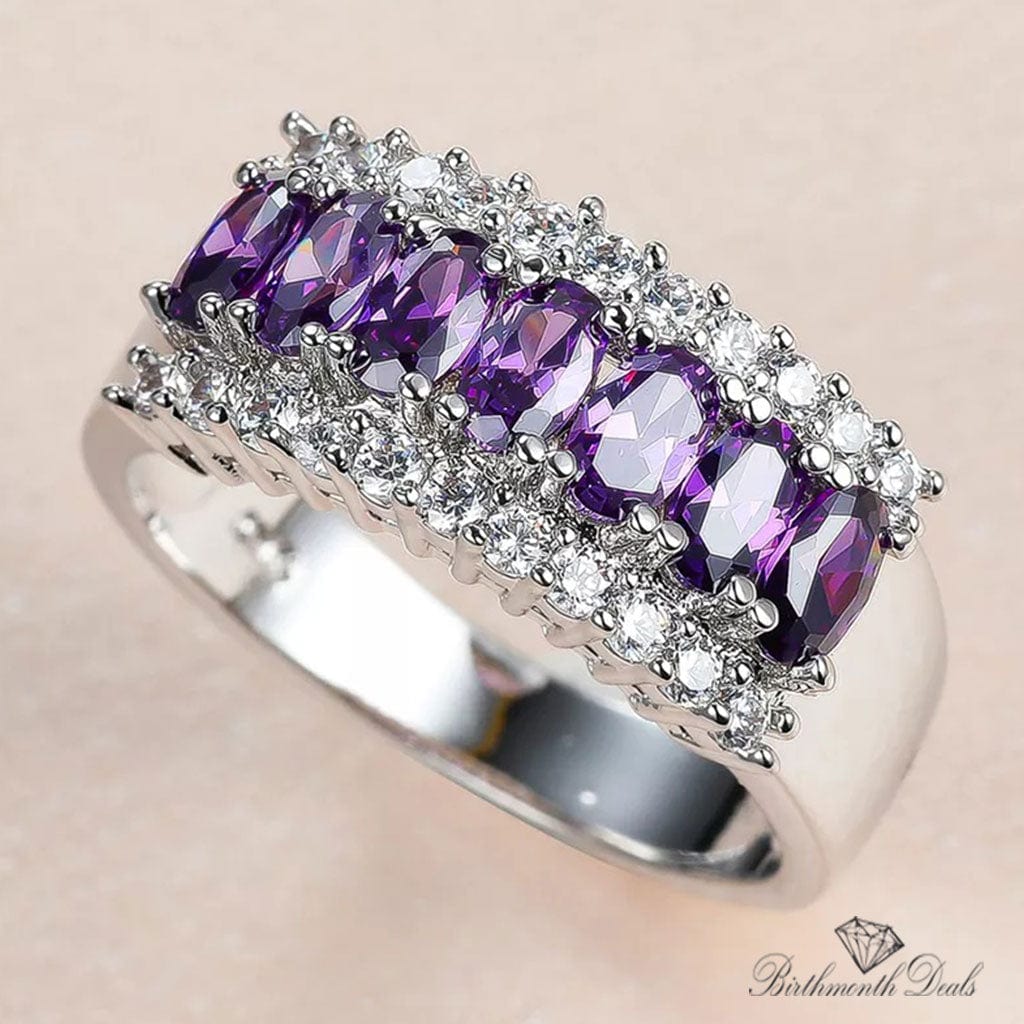 June Alexandrite Birthstone Ring - Birthmonth Deals