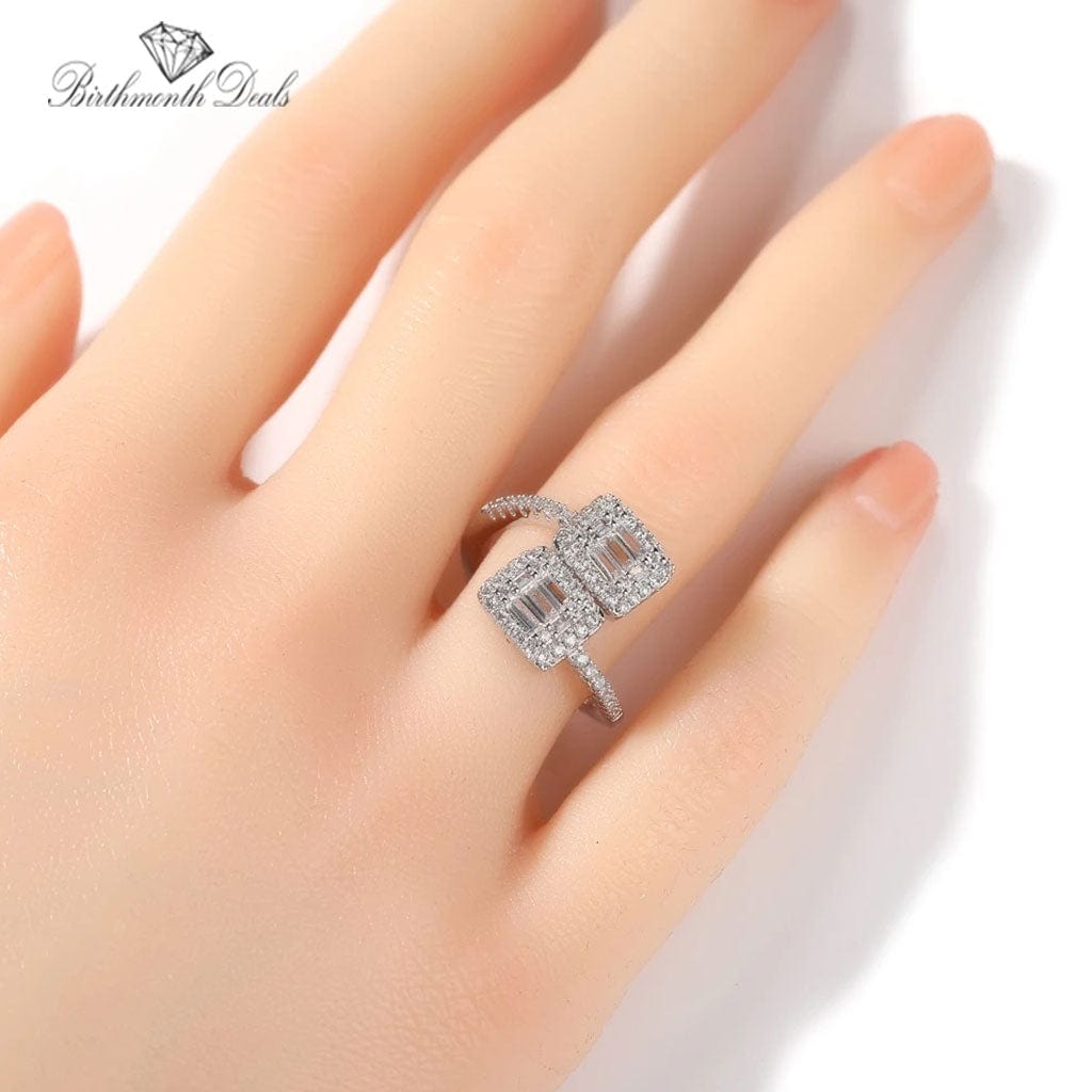 April Diamond Birthstone Ring - Birthmonth Deals