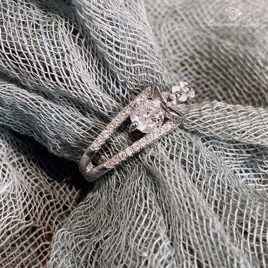 April Diamond Birthstone Ring - Birthmonth Deals