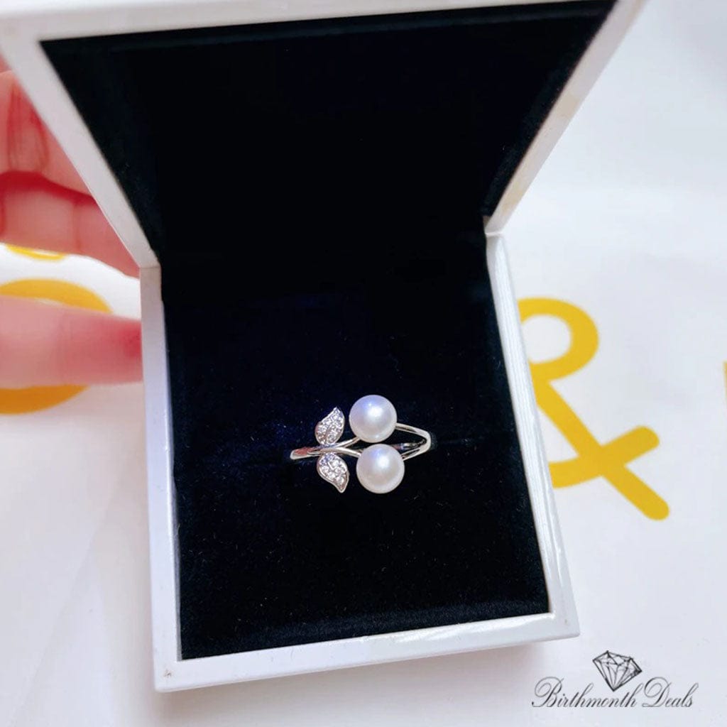 June Pearl Birthstone Ring - Birthmonth Deals