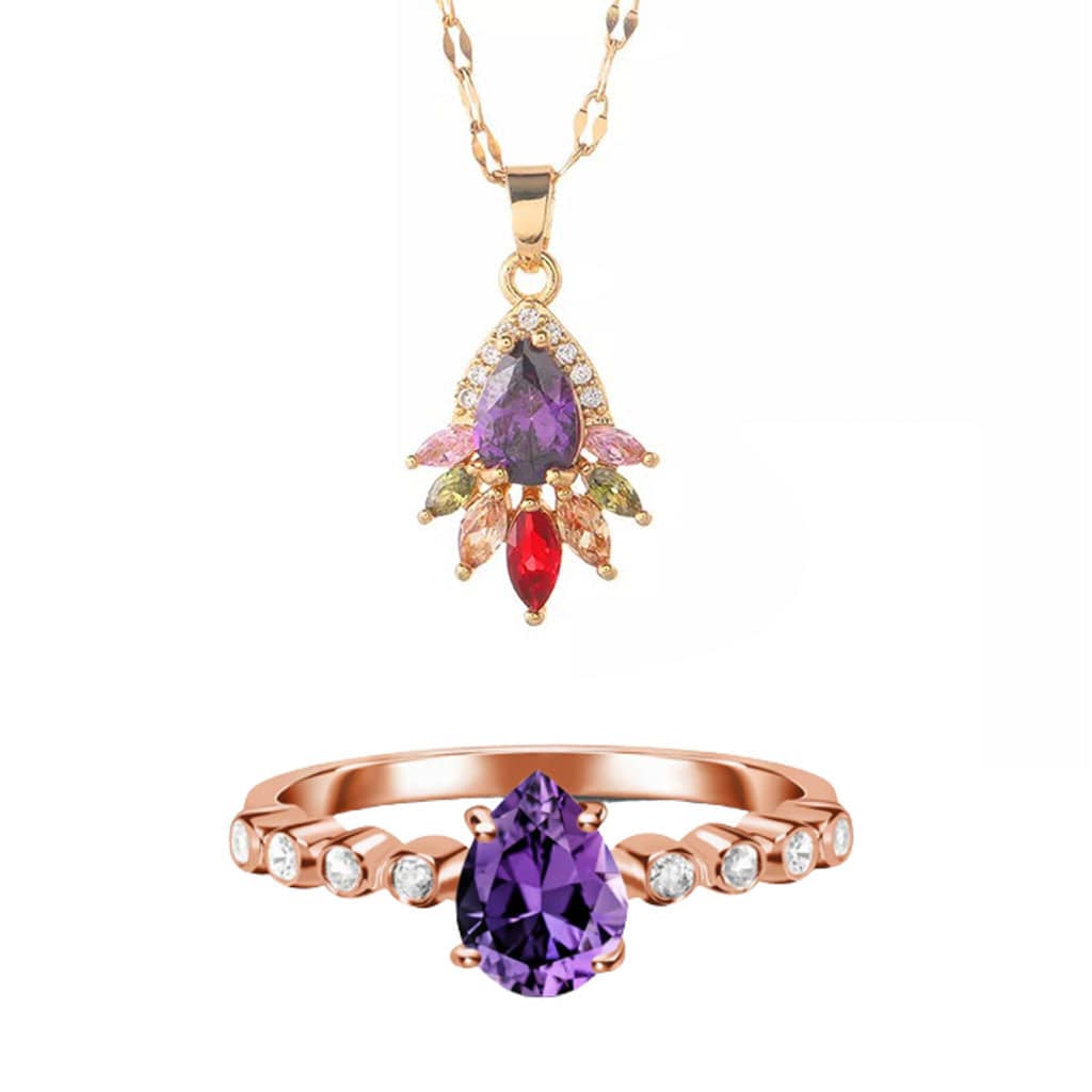 February Amethyst Gemstone Bundle - Birthmonth Deals