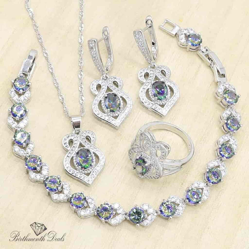 June Alexandrite Birthstone Jewelry Set