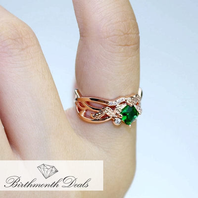 May Emerald Birthstone Ring - Birthmonth Deals