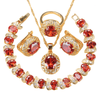 January Garnet Birthstone Jewelry Set
