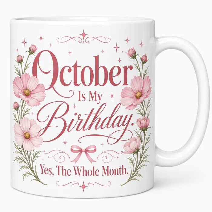 October Birth Flower Mug