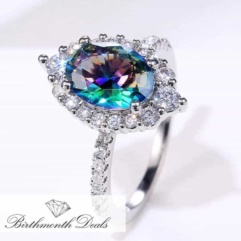 June Alexandrite Birthstone Ring - Birthmonth Deals