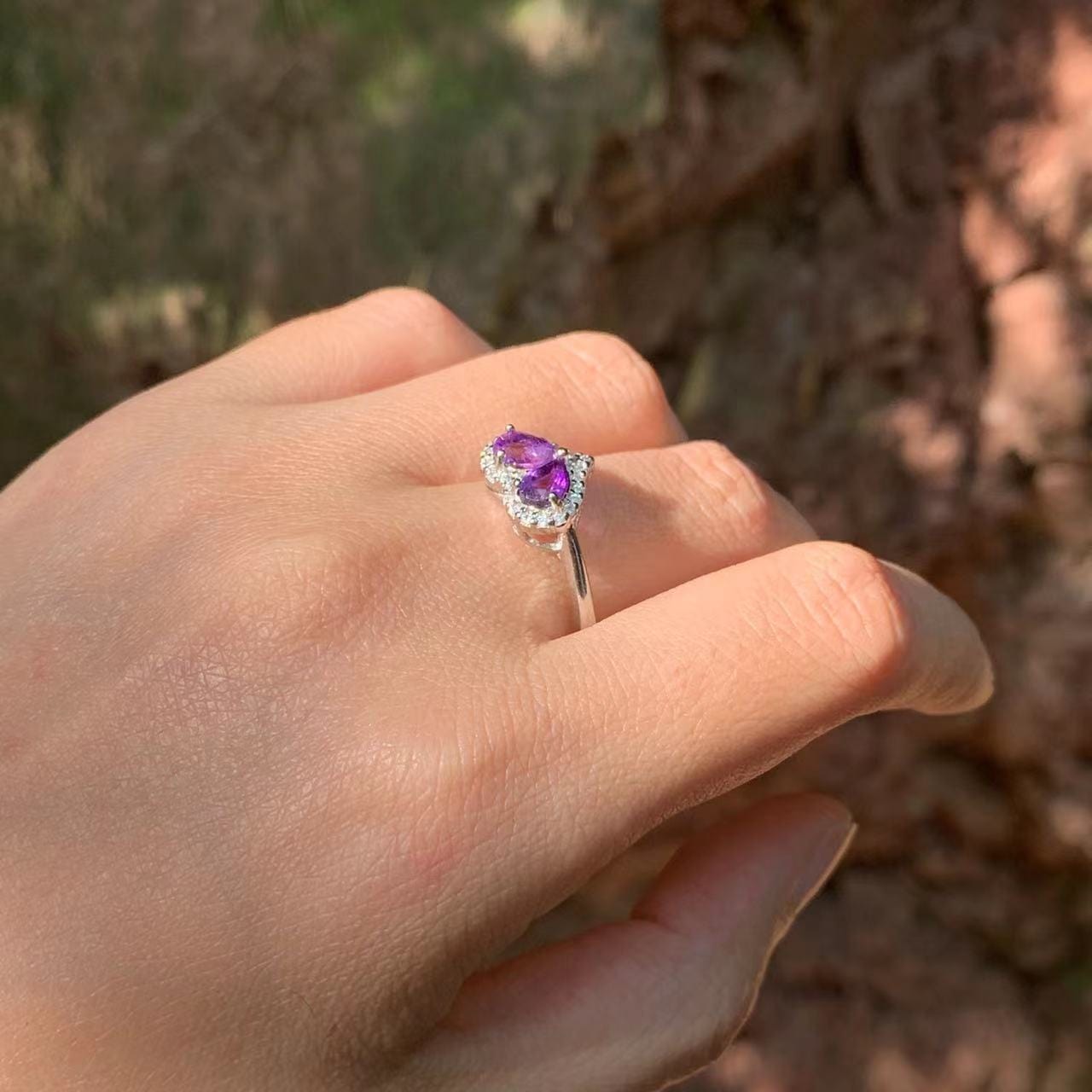 June alexandrite  birthstone ring