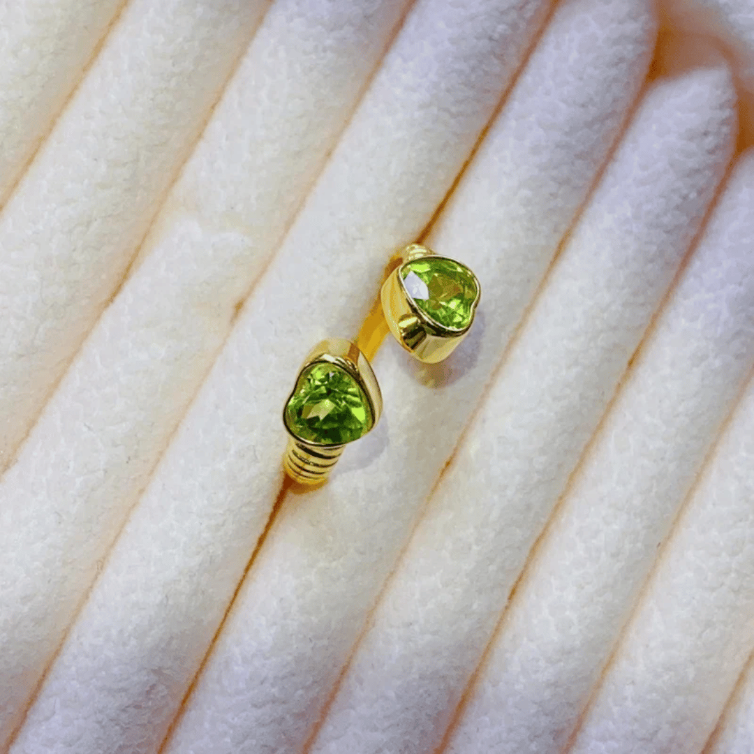 August Peridot Birthstone Ring