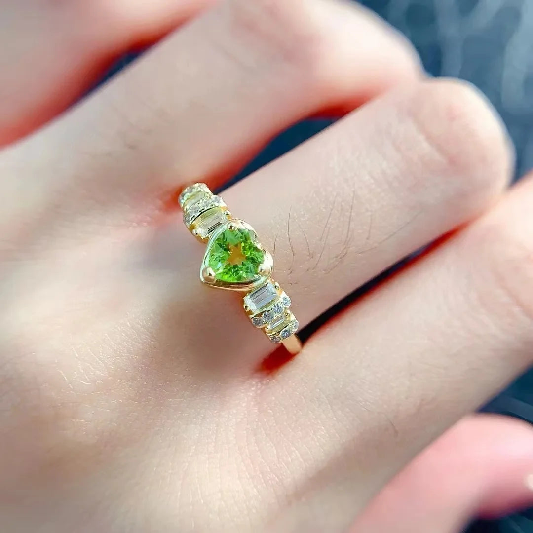 Celestial Peridot Ring