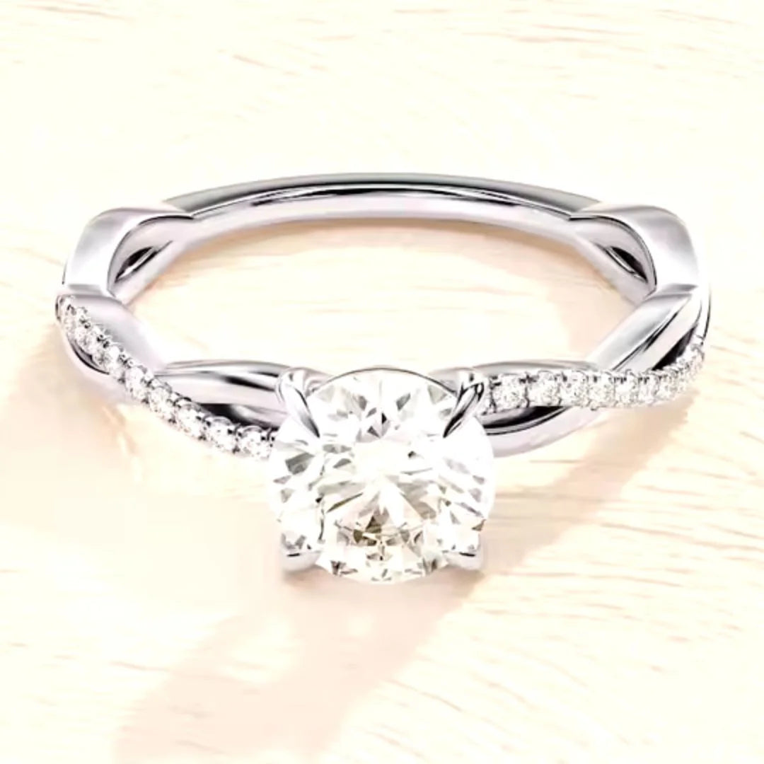 April Diamond Birthstone Ring