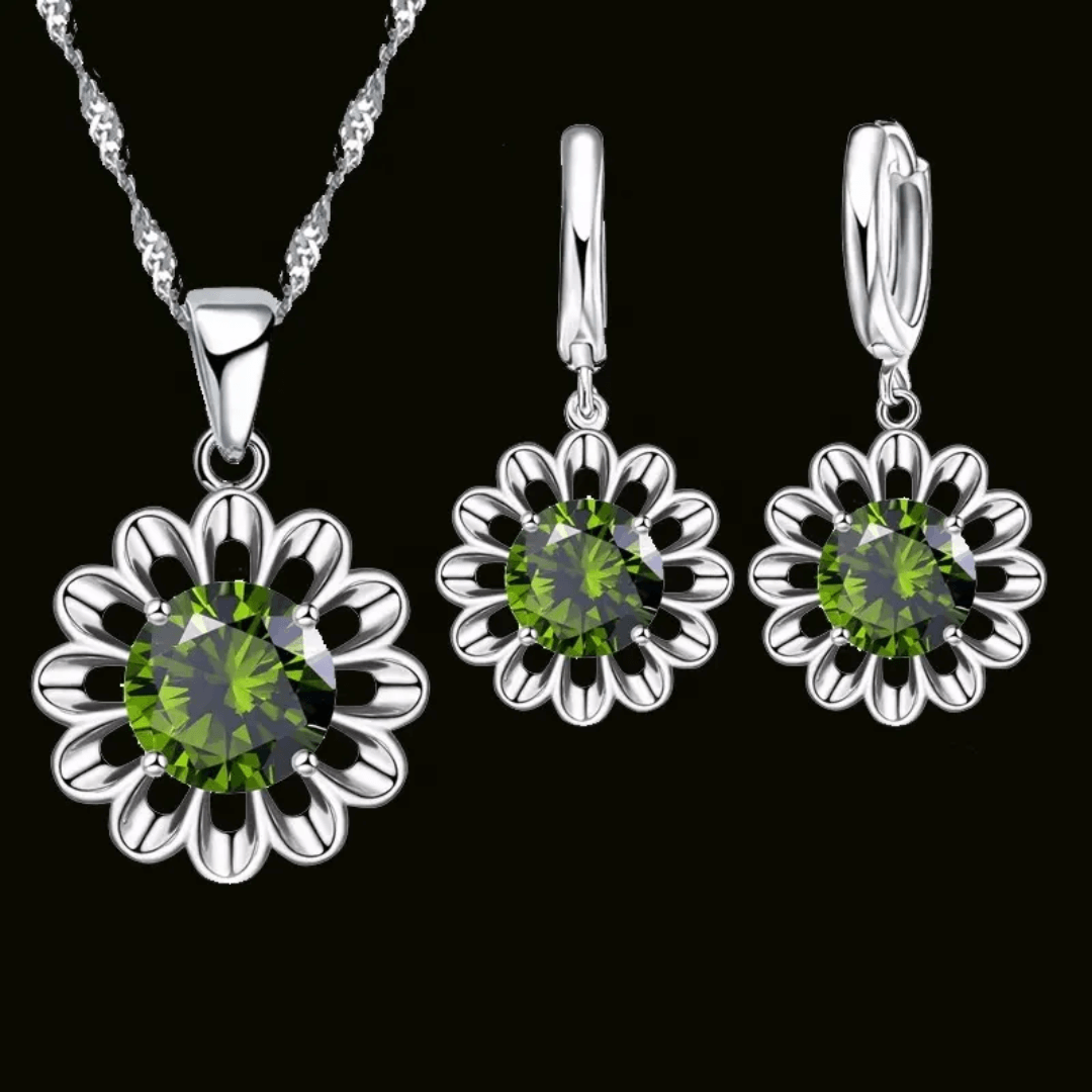 Free August Peridot Birthstone Jewelry Set