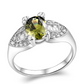 August Peridot Birthstone Ring