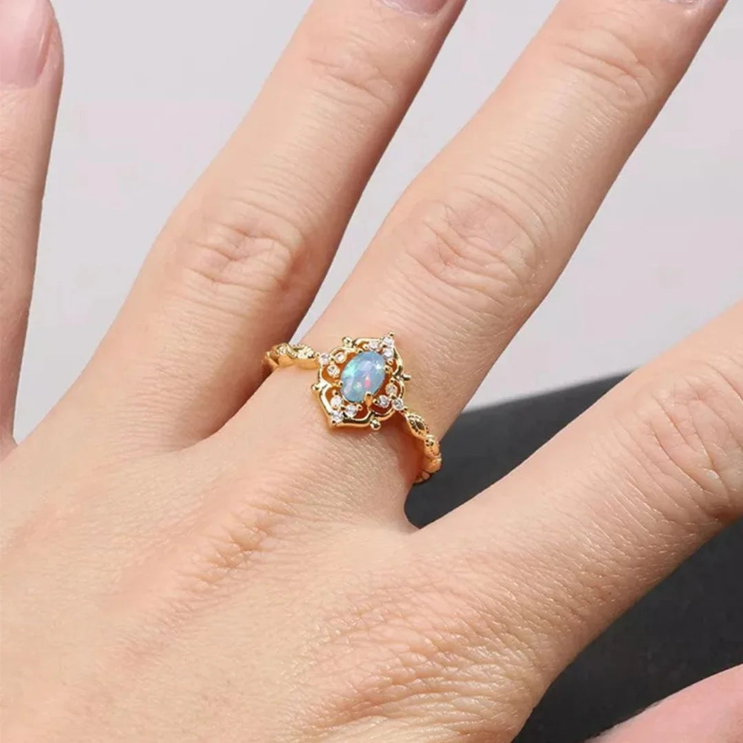 December Zircon Birthstone Ring