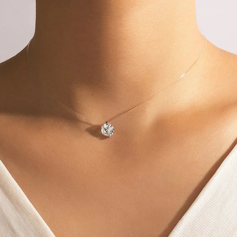 Diamond Floating Necklace