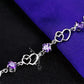 February Amethyst Birthstone Bracelet