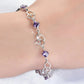 February Amethyst Birthstone Bracelet