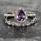 February Amethyst Birthstone Stacking Ring