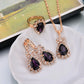 February Amethyst Birthstone Jewelry Set