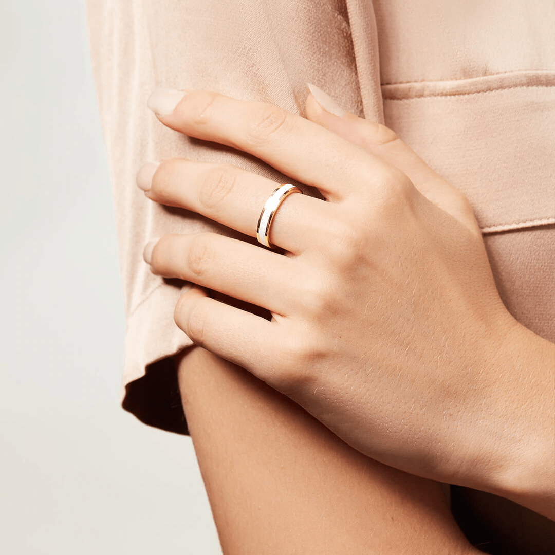 Goldie Off White Ring - Birthmonth Deals