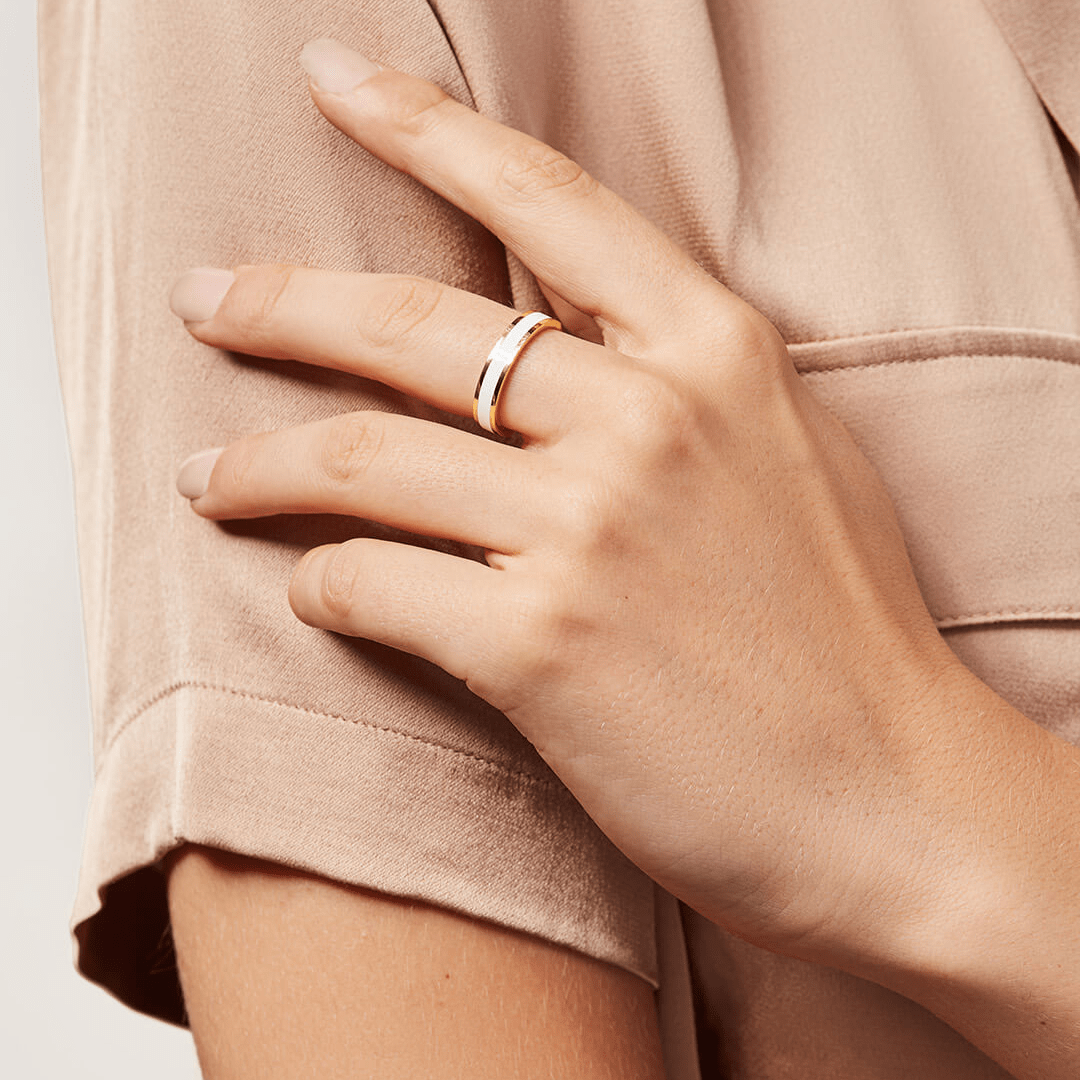 Goldie Off White Ring - Birthmonth Deals