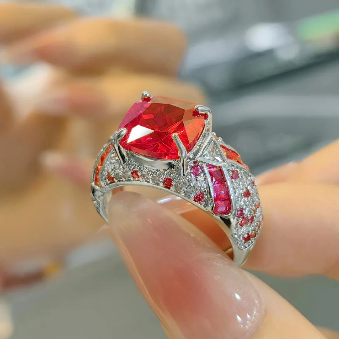 January Garnet Birthstone Ring