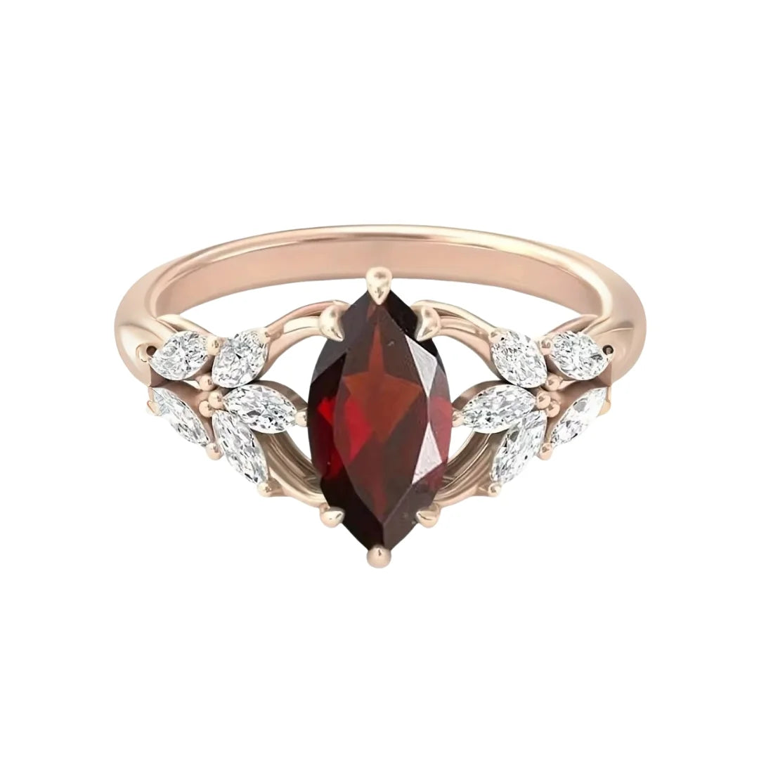 Timeless Garnet Ring