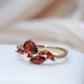 January Garnet Birthstone Ring