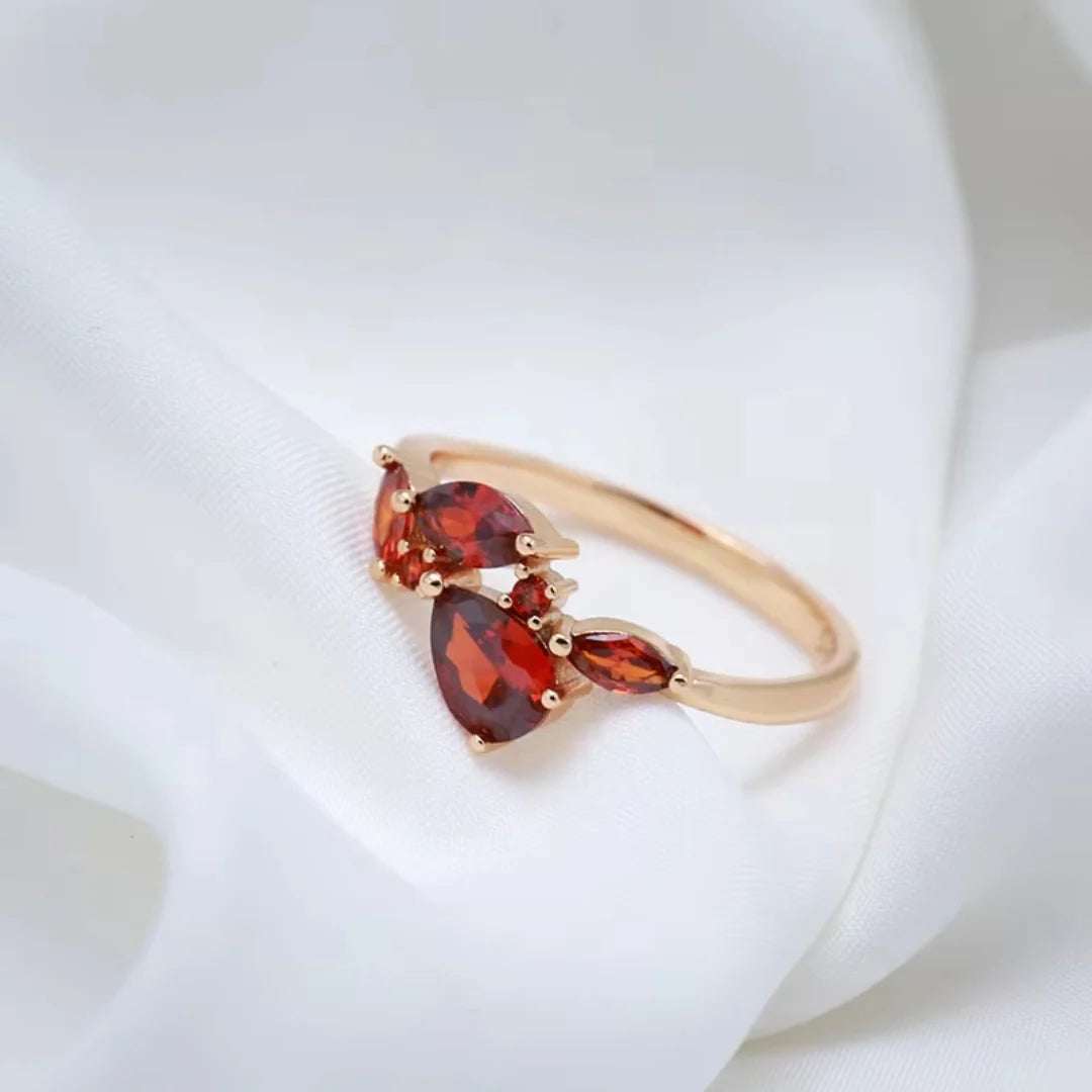 January Garnet Birthstone Ring