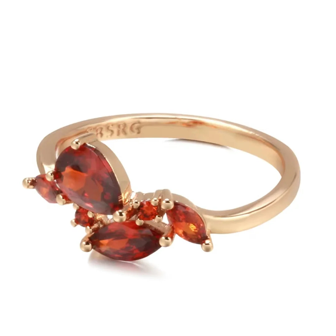 January Garnet Birthstone Ring