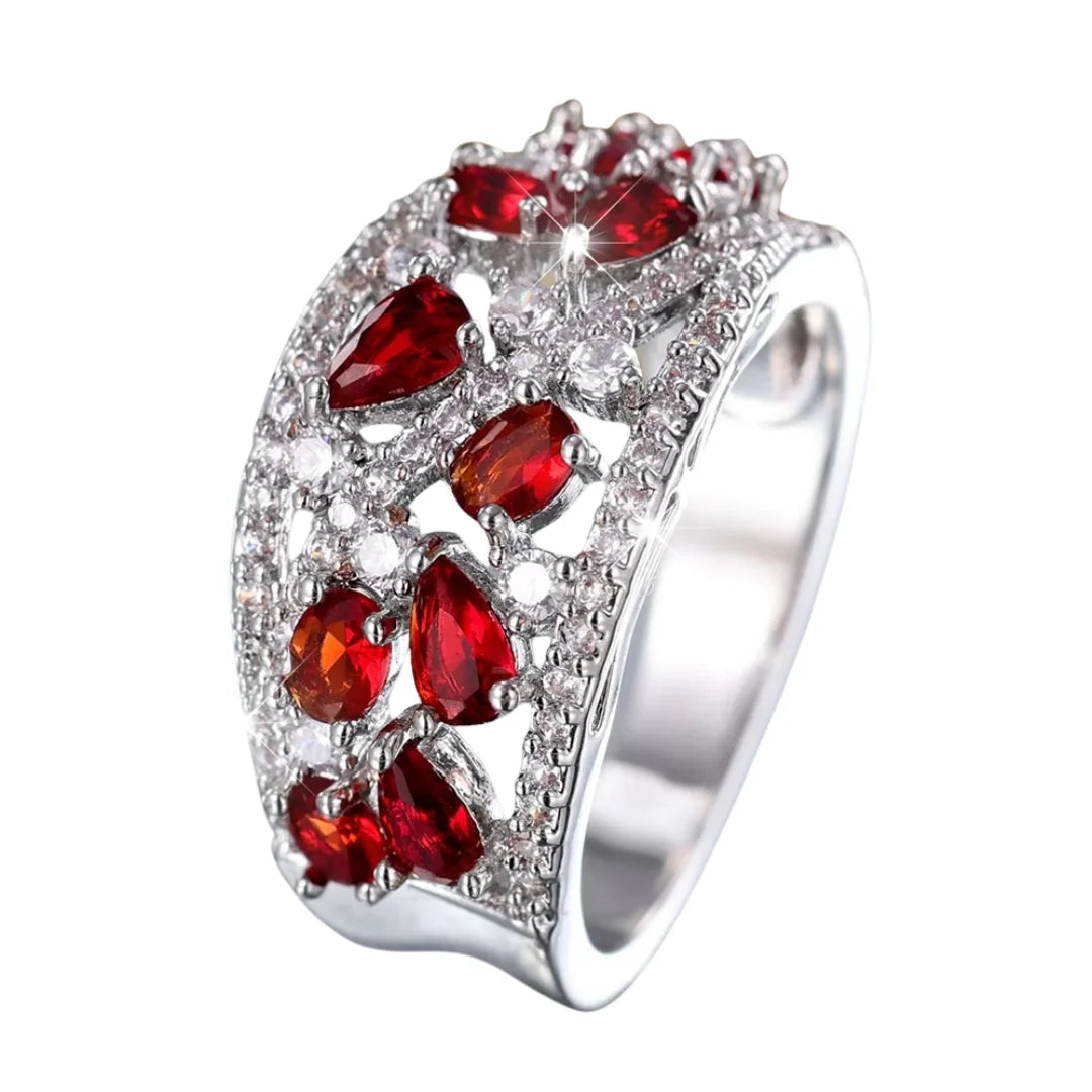 January Garnet Birthstone Ring
