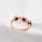 January Garnet Birthstone Ring