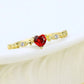 January Garnet Birthstone Ring