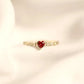 January Garnet Birthstone Ring