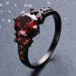 January Garnet Birthstone Ring