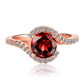 January Garnet Birthstone Ring