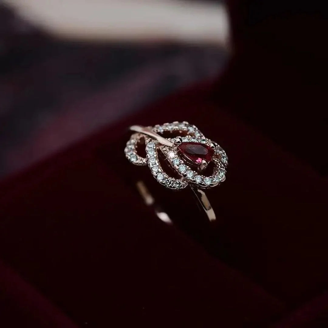 July Ruby Birthstone Ring