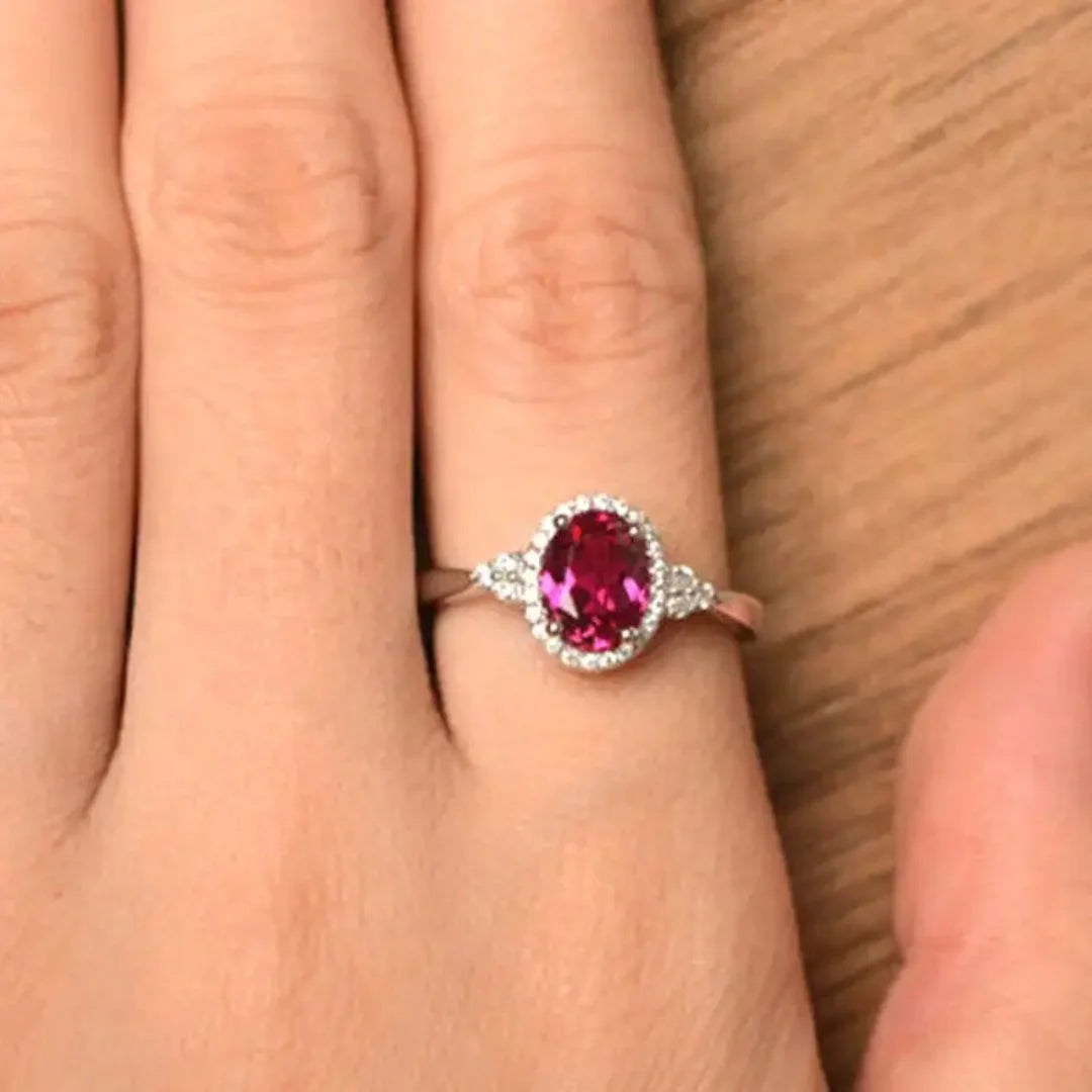 July Ruby Birthstone Ring